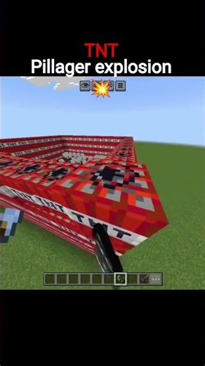 Minecraft TNT explosion 💥 #minecraft #gaming #shorts #minecraftshorts