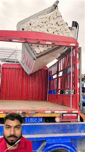 Pvc pipe loading on truck #automobile #shortsfeed #shortsvideo #viralshorts