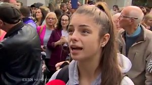 The old Bank Buildings which houses Primark in Belfast city centre has been destroyed in a major fire. Watch BBC Newsline reports from the scene. | BBC Newsline