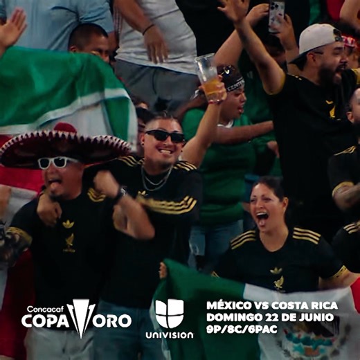 ¡HOY!  México contra  Costa Rica para cerrar la fase de grupos de la Copa Oro 2025. EN VIVO por Univision en el canal 29.4 a partir de las 8:00pm.⚽ | Univision | Facebook
