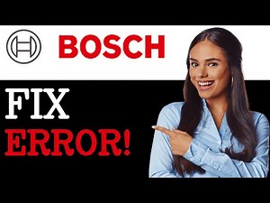 Bosch Washing Machine E13 Error Code Control Unit Error (2025)