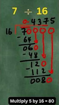 How to Divide a Small Number by a Large Number Using Long Division.