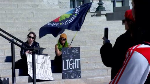 ‘We believe them’: Protest held at Utah State Capitol demands justice for victims of Jeffery Epstein