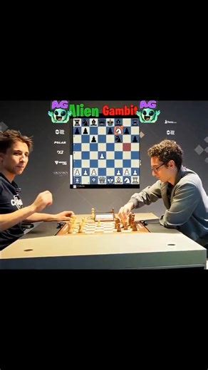 Witty Alien Vs Fabiano Caruana🤯👽#chess#chessshorts#chesstraps#checkmate#shorts