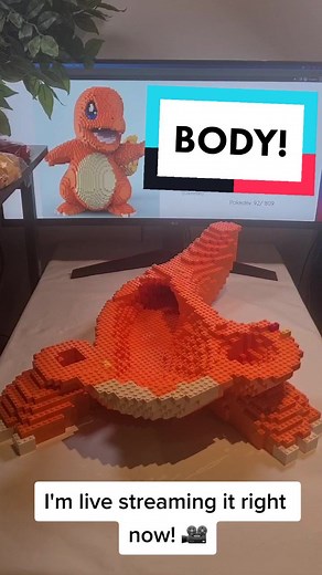 Live LEGO Pokemon Building | Charmander Instructions