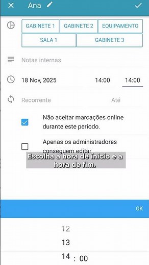 Como criar um tempo pessoal no Zappy - versão mobile