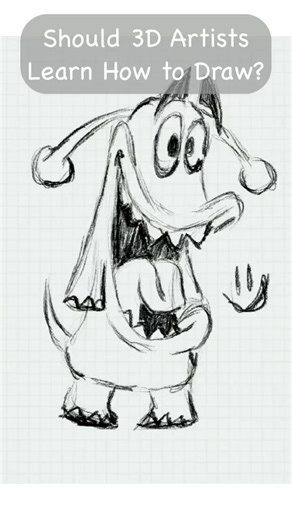 Should 3D Artists Learn How to Draw or Sketch?! #drawing #2d #sketch