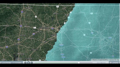 You can track the Piedmont Triad's incoming snowfall on the FOX8 Interactive Radar. Read more: https://trib.al/K0wPF5m | FOX8