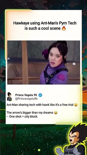 Hawkeye using Pym Tech was genius 🔥