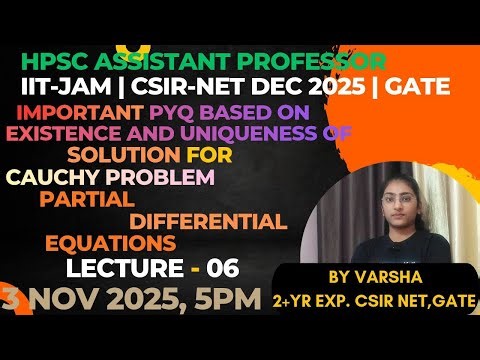 Important PYQ Based on Existence and Uniqueness of Solution of Cauchy Problem Lec - 6 | CSIR NET
