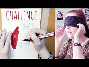BLINDFOLDED DRAWING CHALLENGE - Catbug (super simple)
