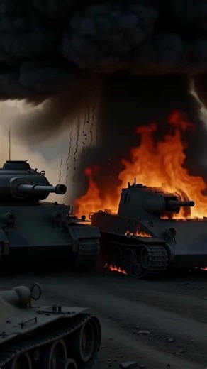 German Tiger Tank vs 3 US Tanks | WW2 Short Documentary