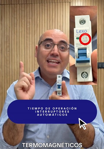 Tiempos de operación de interruptores termomagnéticos Lexo