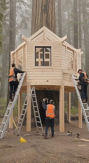 Hidden Redwood Treehouse Transformation 🌲✨ From Wild Forest to Cozy Dream Retreat