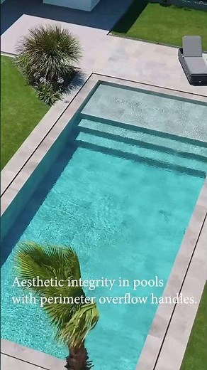 Aesthetic Integrity in Swimming Pools With Perimeter Overflow Captions #shorts