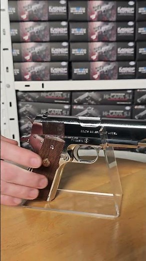 Airsoft Colt Government Mark IV Series 70, Nickel Finish, GBB, Tokyo Marui