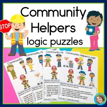 Community Helpers Math Brain Teaser Printable Logic Puzzles Lessons & Worksheets