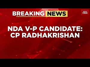 NDA Names Maharashtra Governor CP Radhakrishnan as Vice President Candidate