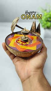 143K views · 1.4K reactions |  Easy Onam Craft Idea | coconut shell craft ✨ Easy Onam Craft Idea ✨ Bring festive vibes to your home with this beautiful coconut shell craft  A perfect eco-friendly touch for Onam celebrations   Simple • Creative • Traditional #OnamCraft #DIYOnam #CoconutShellCraft #EcoFriendlyArt #OnamVibes #FestiveDecor #EasyCraftIdeas #HandmadeWithLove | Master Ideas | Facebook
