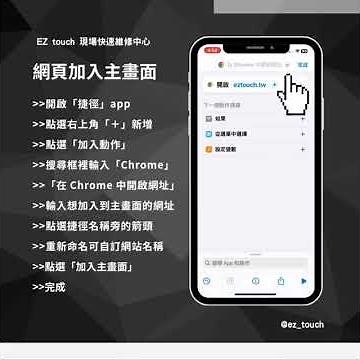 iPhone 網頁加入主畫面