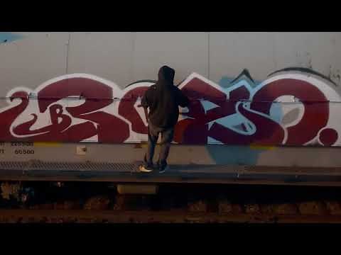 Infamy Art Train Graffiti with Bozo and Loop Colors