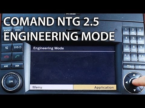 How to enter engineering mode in Mercedes COMAND APS NTG 2.5 (hidden secret service menu)
