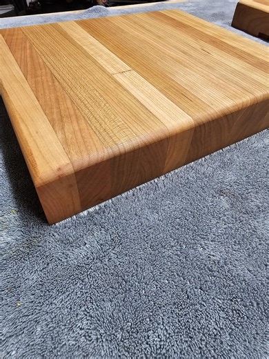 This is a Small Edge Grain Butcher Block Made From Cherry and Padauk Hard Wood, Perfect for Counters Tops With Limited Space. - Etsy