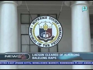 Lacson cleared of kuratong baleleng raps