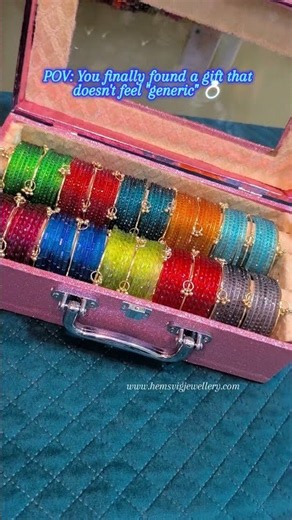 Place your orders on website www.hemsvigjewellery.com #giftideas #giftforher #viralbanglebox #love