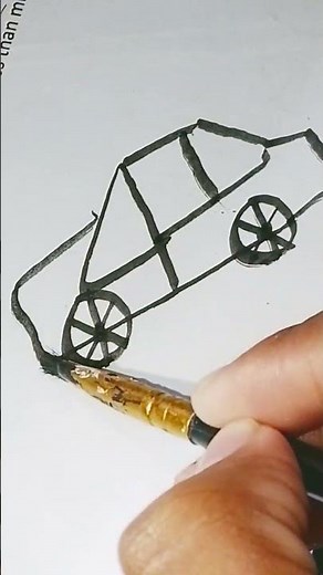 easy drawing with number 4 #drawing #artscraft #easydrawing #painting