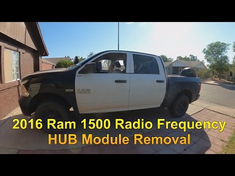 2016 Ram 1500 Radio Frequency HUB Module Removal