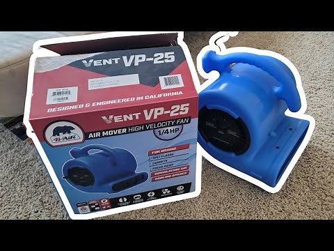 This is the ONLY Carpet Dryer and Floor Blower You Need! | B-Air VP-25 Air Mover Review