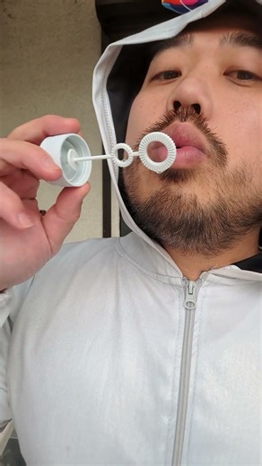 ASMR Milk drinking & blowing bubbles sounds #youtubeshorts #shorts