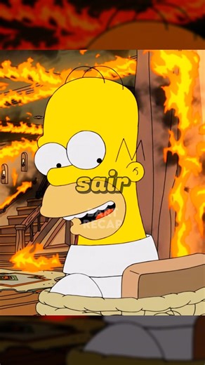 HOMER É PRESO EM UM INCÊNDIO!? #simpsons