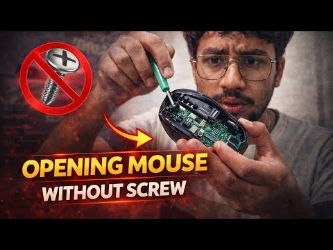 How to open a mouse without 🪛 screw