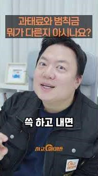 과태료와 범칙금 #automobile #과태료 #범칙금