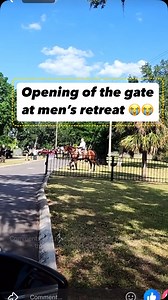 12K views · 820 reactions | Today is the day!!! We had to do a EPIC gate opening for the men since we did one for the women’s retreat! Got the horses  at the gate for the WARRIORS!!! @stephen_weaver_ #coremen | Jenny Weaver Worships | Facebook