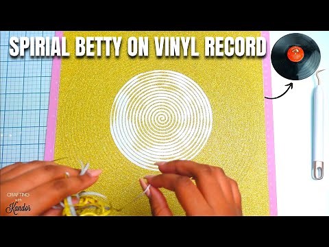 Spiral Betty on Vinyl Record! | Cricut Crafts for Beginners