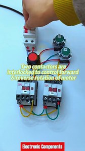 Two contactors are interlocked to control forward and reverse rotation of motor #electricity #electronics #electricity #electric #Electrician #ElectronicMusic #reelschallenge #reelsfacebook #reelsviralfb #reelkarofeelkaro #reel #reelsfypシ #reelitfeelit #reelsfbシ #reelsvideoシ #reelsviralシ | 𝐄𝐥𝐞𝐜𝐭𝐫𝐨𝐧𝐢𝐜 𝐂𝐨𝐦𝐩𝐨𝐧𝐞𝐧𝐭𝐬