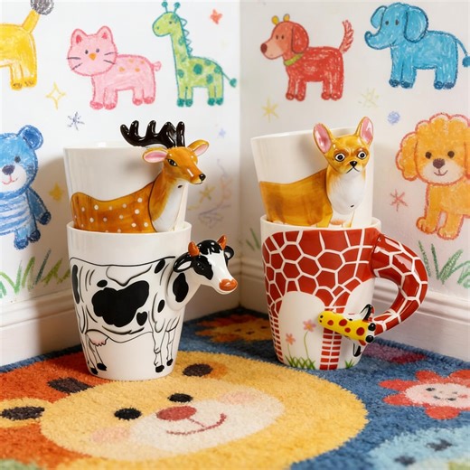 Handmade 3D Animal Mug, Ceramic Sculpture Cup With Giraffe Zebra Gorilla, Gift for Animal Lovers, Funny Coffee Mug, Zoo Themed Present - Etsy Canada