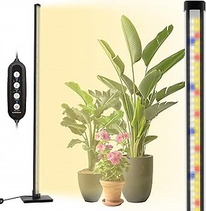 Grow Light with Auto-Timer, Hanging and Standing Grow Lights for Indoor Plants,3 Light Modes, Detachable Full Spectrum Plant Lights for Wide Area Coverage in Indoor Plants (60 in)