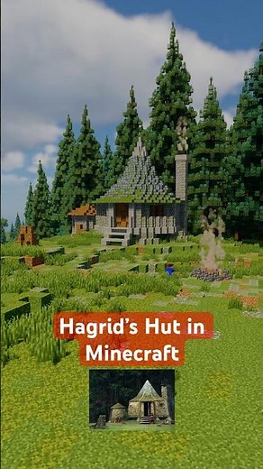 Minecraft Harry Potter - Hagrid’s Hut Build Timelapse #harrypotter #minecraft #build #timelapse