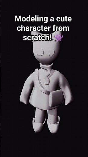 How I Model a Character In Blender From Scatch! #blender3d #3dmodeling