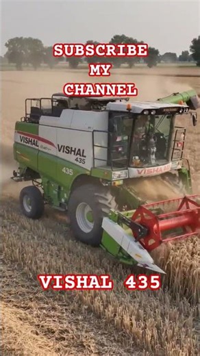 Vishal 435 AC combine harvester #hindisong #love #video #like #status #shortvideo #farmer