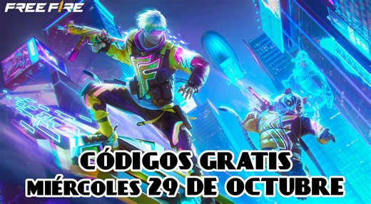 Códigos de Free Fire para este miércoles 29 de octubre: canjea rápido para recibir skins, armas y diamantes GRATIS