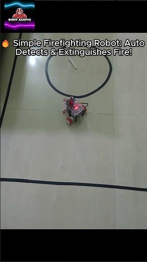 🔥 Simple Firefighting Robot for Students: Auto Detects & Extinguishes Fire!