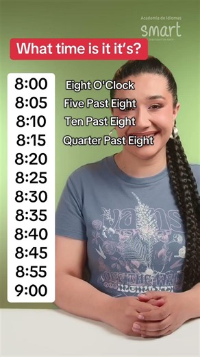 Aprende las horas en inglés 🕰️😱 #PiensaSmart