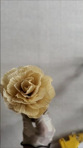 How to make corn husk flower