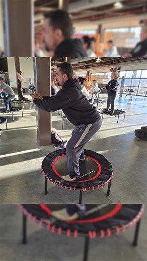Grab those weights, hop on your rebounder, and knock out a full-body workout — low impact, high result 🌟💪🏽 🔗 grab your rebounder today! Link in the bio for purchase! #leapsandrebounds #rebounding #reboundworkout | Leaps and Rebounds