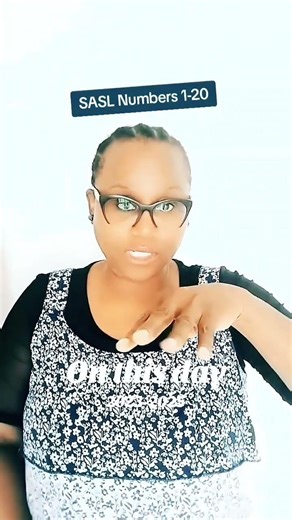 Numbers 1-20 in SASL #signlanguage #numbers #sasl #southafrica